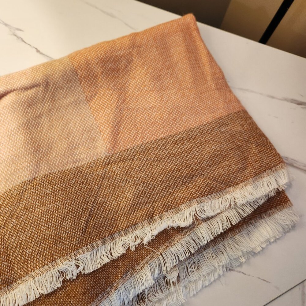 Blanket Scarf - Pink, White, Wine, Tan